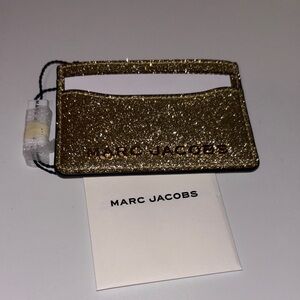 Marc Jacobs Glittering Gold Card Holder